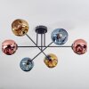 Ripoll Deckenleuchte Glas 15 cm Blau, Gold, Kupferfarben, 6-flammig