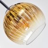 Koyoto Deckenleuchte Glas 15 cm Gold, Klar, 6-flammig