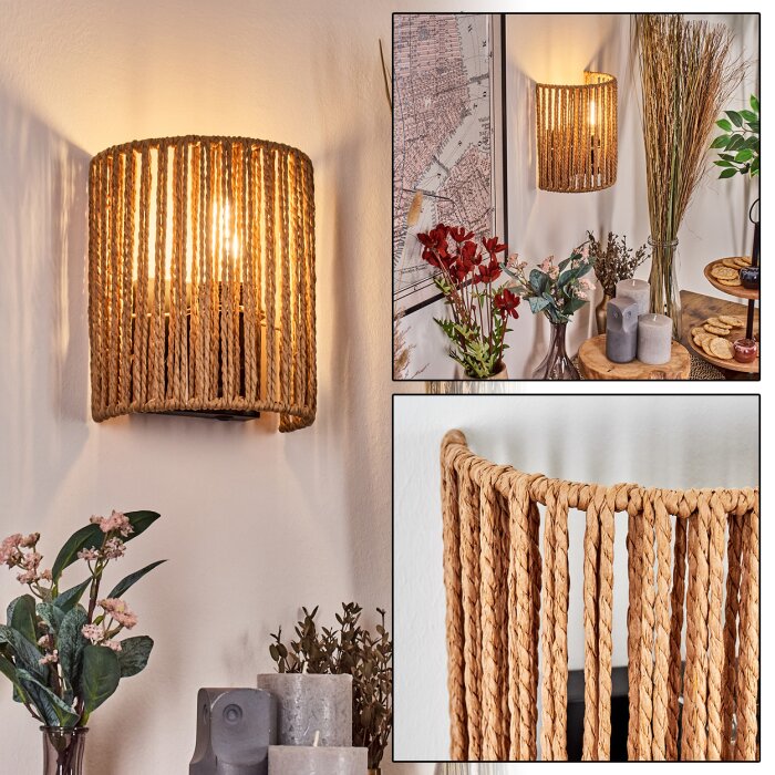 Colmeal Wandleuchte Schwarz, 1-flammig