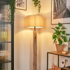 Soungou Stehleuchte 38 cm Naturfarben, Schwarz, 1-flammig