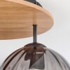 Koyoto Deckenleuchte Glas 20 cm Naturfarben, Schwarz, 3-flammig