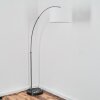 Bassagoda Stehleuchte 35 cm Nickel-Matt, Schwarz, 1-flammig
