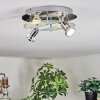 Mirando Deckenleuchte LED Chrom, Silber, Transparent, Klar, 4-flammig
