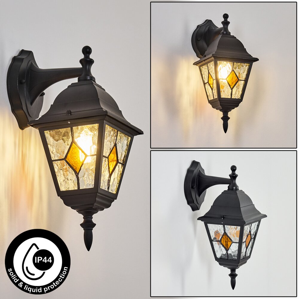 Naofe Außenwandleuchte Schwarz, 1-flammig main product photo
