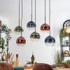 Koyoto Hängeleuchte Glas 20 cm Blau, Grün, Klar, Kupferfarben, 6-flammig