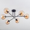 Koyoto Deckenleuchte Glas 15 cm Bernsteinfarben, 6-flammig