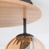 Koyoto Deckenleuchte Glas 15 cm Naturfarben, Schwarz, 3-flammig