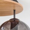 Koyoto Deckenleuchte Glas 20 cm Naturfarben, Schwarz, 3-flammig