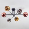 Ripoll Deckenleuchte Glas 15 cm Chrom, Gold, Kupferfarben, Rauchfarben, 6-flammig