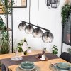 Koyoto Pendelleuchte Glas 15 cm Klar, Rauchfarben, 4-flammig