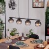 Koyoto Pendelleuchte Glas 15 cm Klar, Rauchfarben, 4-flammig