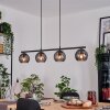 Koyoto Pendelleuchte Glas 15 cm Rauchfarben, 4-flammig