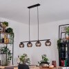 Koyoto Pendelleuchte Glas 15 cm Rauchfarben, 4-flammig