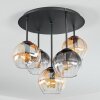 Koyoto Deckenleuchte Glas 15 cm Bernsteinfarben, Klar, Rauchfarben, 5-flammig
