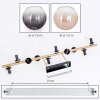 Koyoto Deckenleuchte Glas 15 cm Gold, Schwarz, 10-flammig