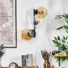 Koyoto Wandleuchte Glas 15 cm Bernsteinfarben, Klar, 3-flammig