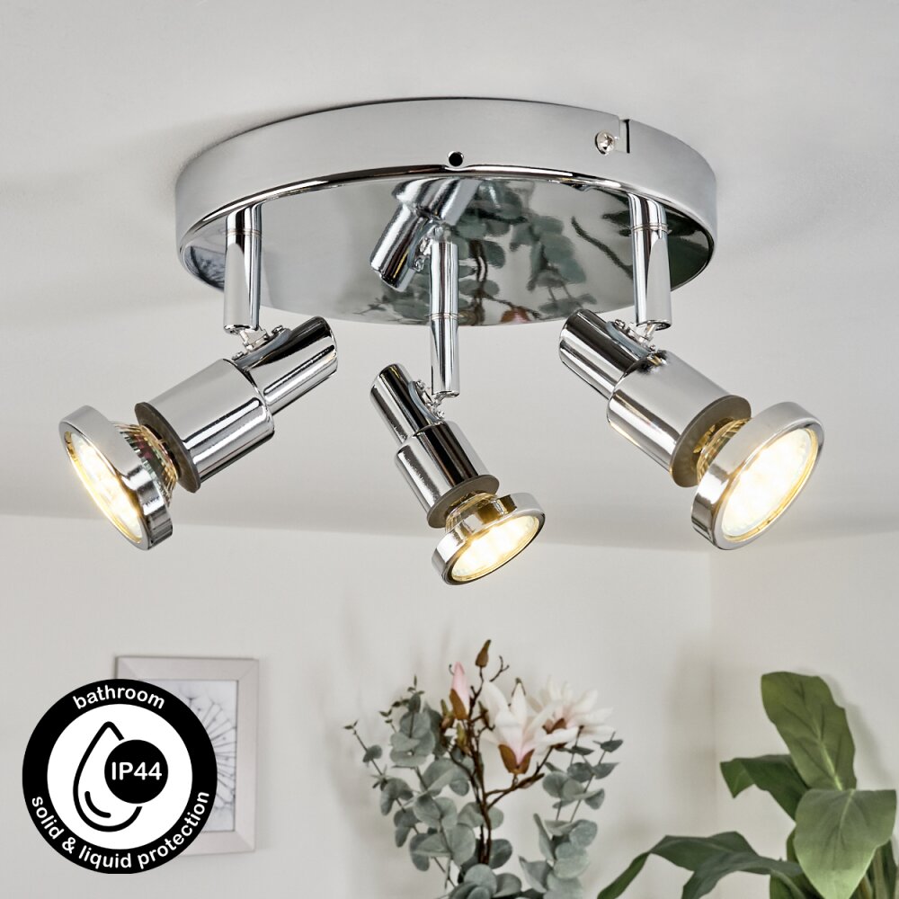 Morges Deckenleuchte Chrom, 3-flammig main product photo