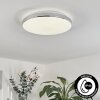 Morges Deckenleuchte LED Chrom, Weiß, 1-flammig