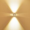 Rio Wandleuchte LED Silber, 2-flammig