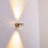 Rio Wandleuchte LED Silber, 2-flammig