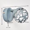 Covane Wandleuchte LED Grau, 1-flammig