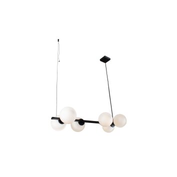 Luce Design PLUTO Pendelleuchte Schwarz, 6-flammig