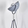 Bagdad Stehleuchte Blau, Chrom, Grau, 1-flammig
