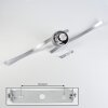 Mohlin Deckenleuchte LED Nickel, Weiß, 2-flammig