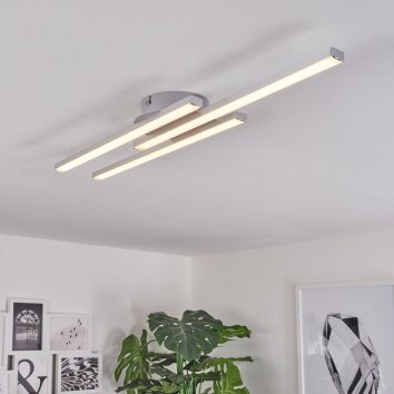 Mohlin Deckenleuchte LED Nickel-Matt, 3-flammig