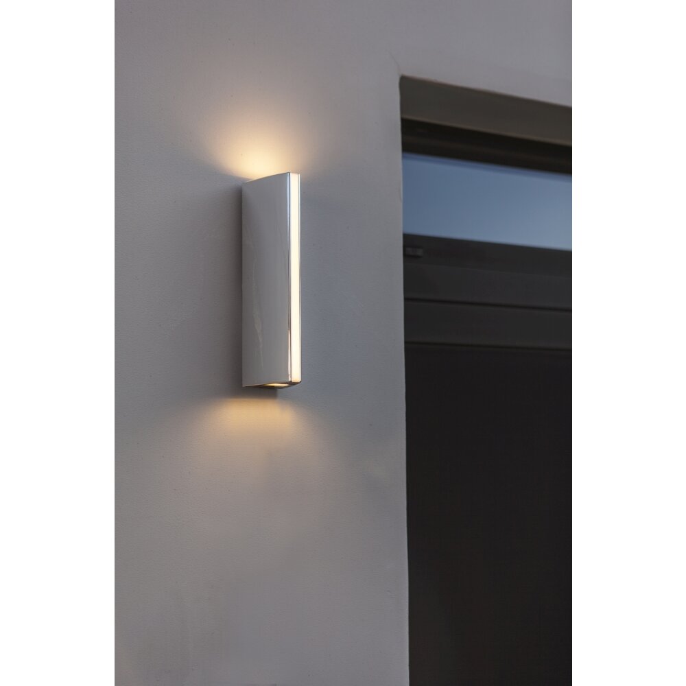 Lutec LEO Außenwandleuchte LED Chrom, 1-flammig main product photo