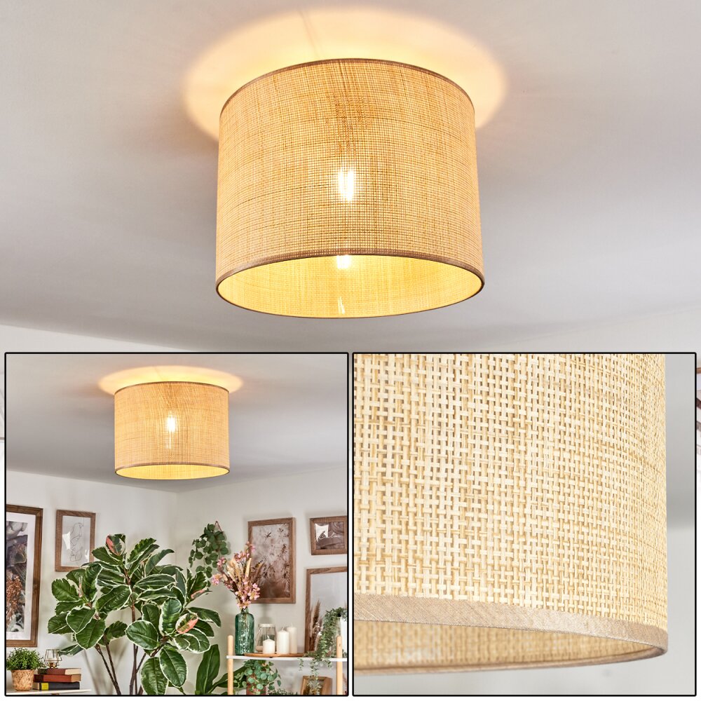 Sabadim Deckenleuchte 40 cm beige, Naturfarben, 1-flammig main product photo