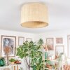 Sabadim Deckenleuchte 35 cm beige, Naturfarben, 1-flammig