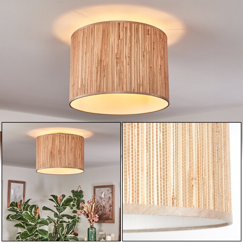 Bongal Deckenleuchte 40 cm beige, Naturfarben, 1-flammig main product photo