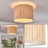Bongal Deckenleuchte 40 cm beige, Naturfarben, 1-flammig