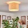Bassagoda Deckenleuchte 35 cm beige, Weiß, 1-flammig