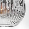 Ripoll Stehleuchte Glas 20 cm Schwarz, 1-flammig