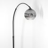 Ripoll Stehleuchte Glas 20 cm Schwarz, 1-flammig