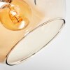 Ripoll Deckenleuchte Glas 15 cm Bernsteinfarben, 7-flammig