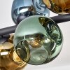Ripoll Deckenleuchte Glas 15 cm Blau, Gold, Grün, 8-flammig