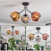 Ripoll Deckenleuchte Glas 15 cm Chrom, Gold, Kupferfarben, Rauchfarben, 3-flammig