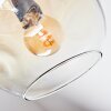 Ripoll Deckenleuchte Glas 15 cm Bernsteinfarben, Klar, Rauchfarben, 7-flammig