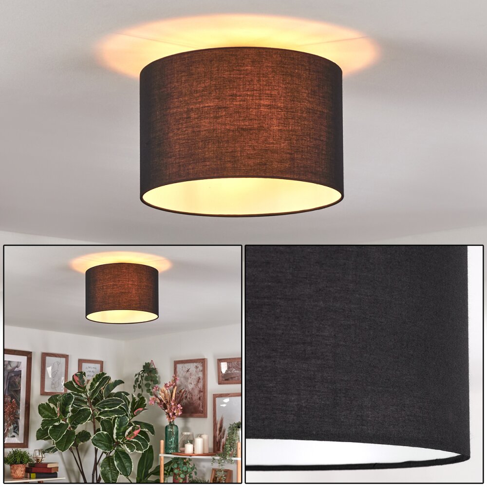 Bassagoda Deckenleuchte 35 cm Schwarz, Weiß, 1-flammig main product photo