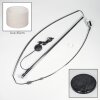 Bassagoda Stehleuchte 35 cm Chrom, Schwarz, 1-flammig