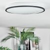 Onara Deckenleuchte LED Schwarz, Weiß, 1-flammig