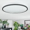 Onara Deckenleuchte LED Schwarz, Weiß, 1-flammig