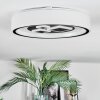 Jalon Deckenleuchte 38,5 cm LED Weiß, 1-flammig, Fernbedienung