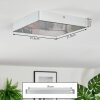 Esmar Deckenleuchte LED Silber, 1-flammig