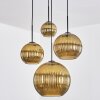Koyoto Hängeleuchte Glas 15 cm, 20 cm, 25 cm, 30 cm Gold, 4-flammig