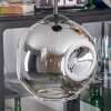 Ripoll Hängeleuchte Glas 20 cm Bernsteinfarben, Klar, Rauchfarben, 4-flammig