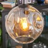 Ripoll Hängeleuchte Glas 20 cm Bernsteinfarben, Klar, Rauchfarben, 4-flammig
